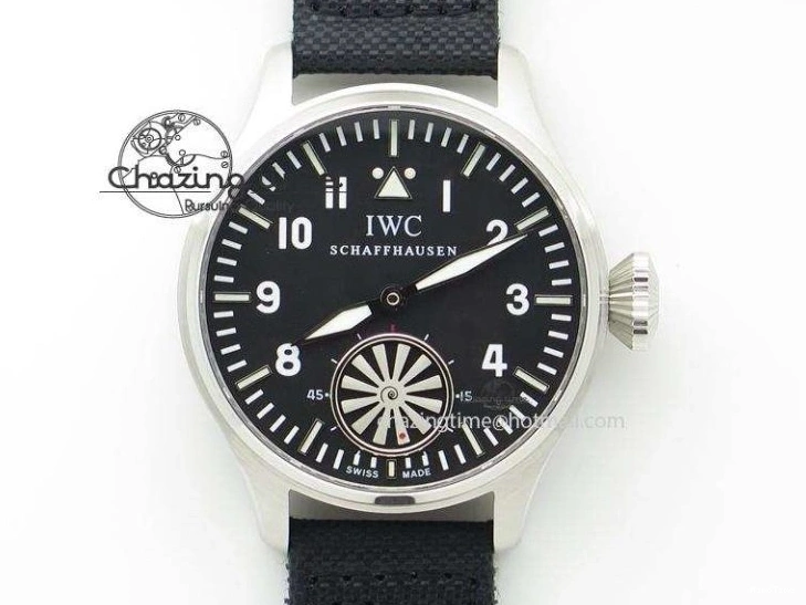 MIROTIME 0601 Pilot Chrono SS IW387808 CF3 ZF 1:1 Best Edition On Brown Leather Strap A Soft 7328